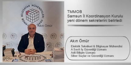 Akın Ömür, TMMOB Samsun İl Koordinasyon Kurulu Sekreteri Oldu